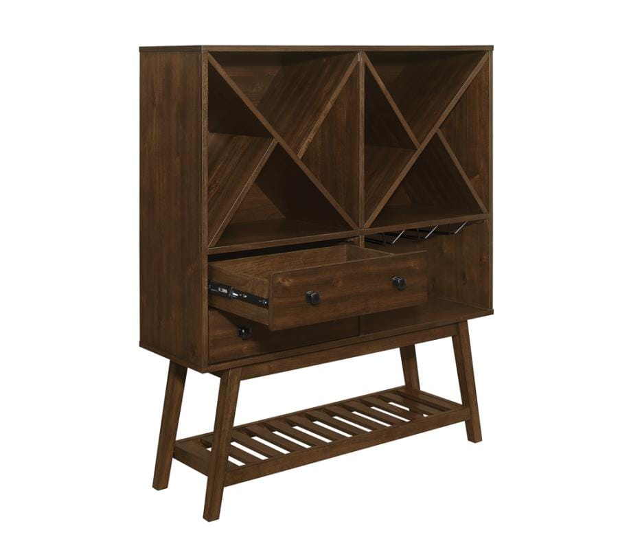 Crewe 2-drawer Wine Cabinet Desert Teak