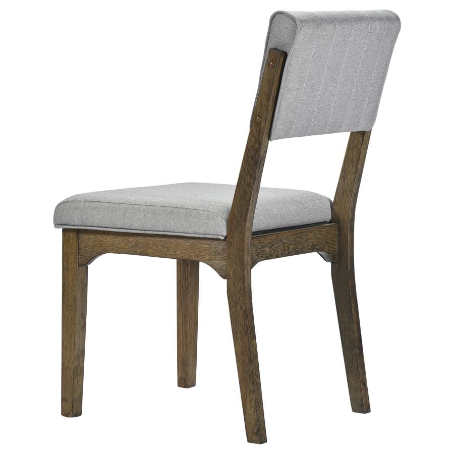 Rayleene Tufted Bach Side Chairs Grey and Medium Brown (Set of 2)