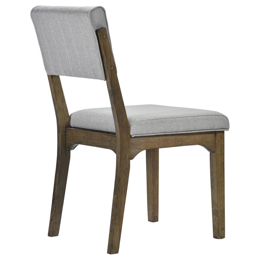 Rayleene Tufted Bach Side Chairs Grey and Medium Brown (Set of 2)
