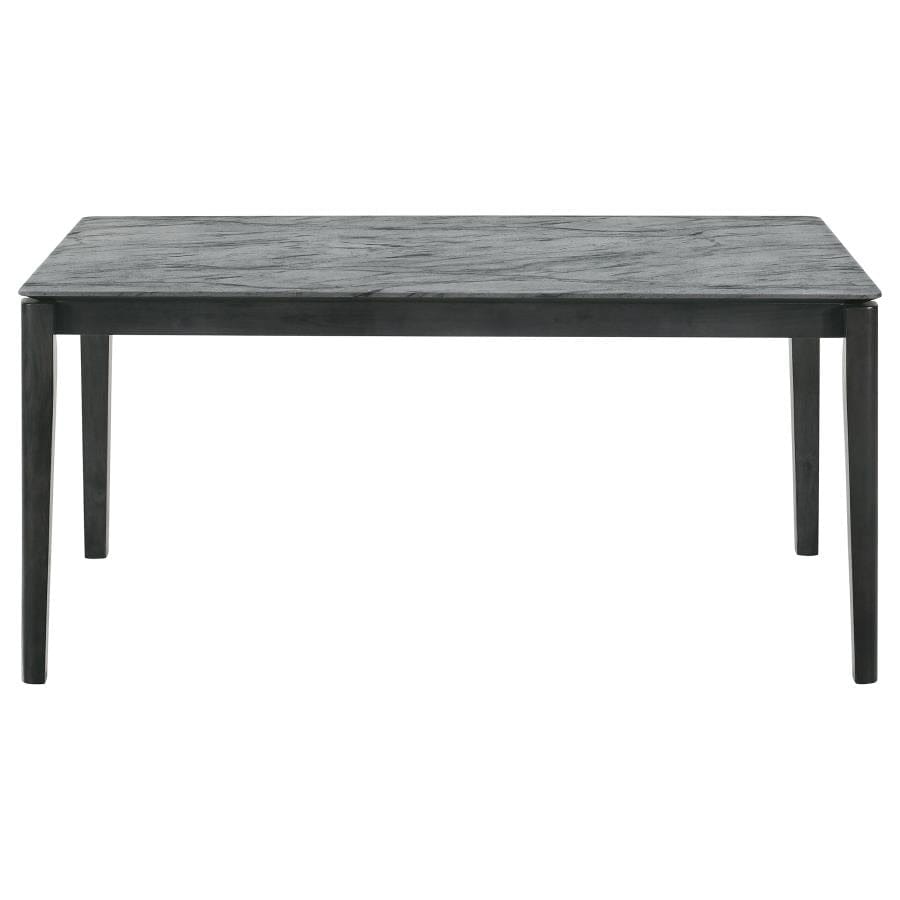 Stevie Rectangular Dining Table with Faux Marble Top