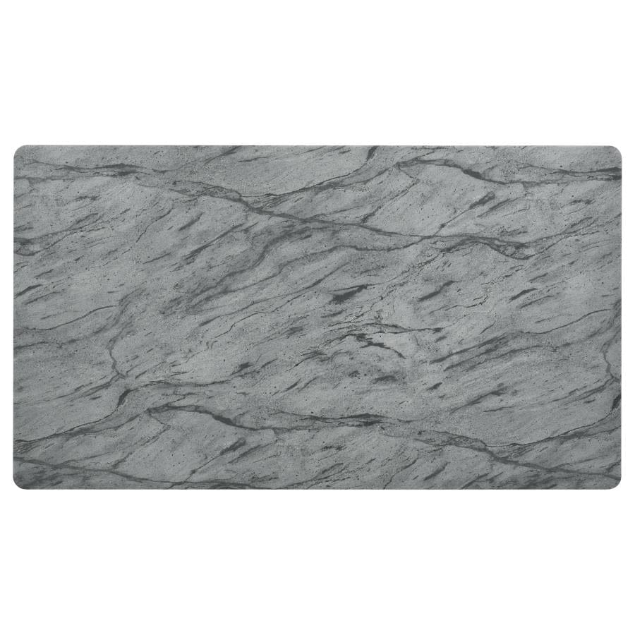 Stevie Rectangular Dining Table with Faux Marble Top