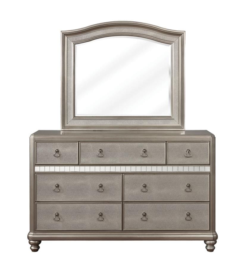 Bling Game Arched Mirror Metallic Platinum