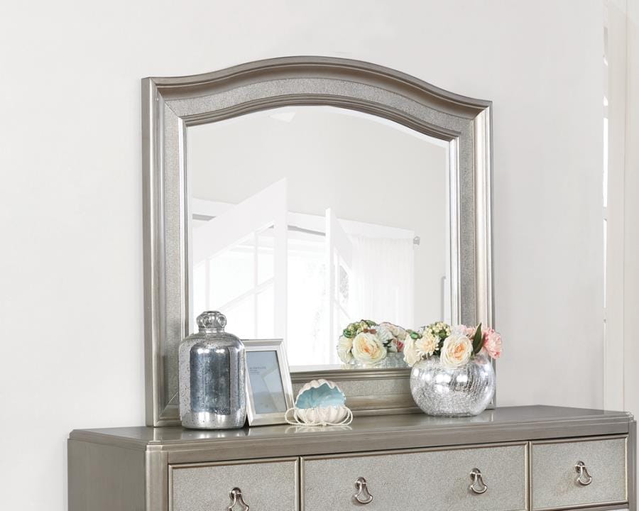 Bling Game Arched Mirror Metallic Platinum