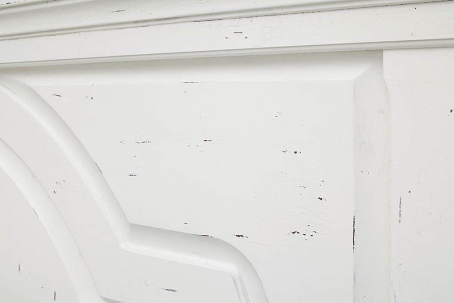 Celeste California King Panel Bed Vintage White