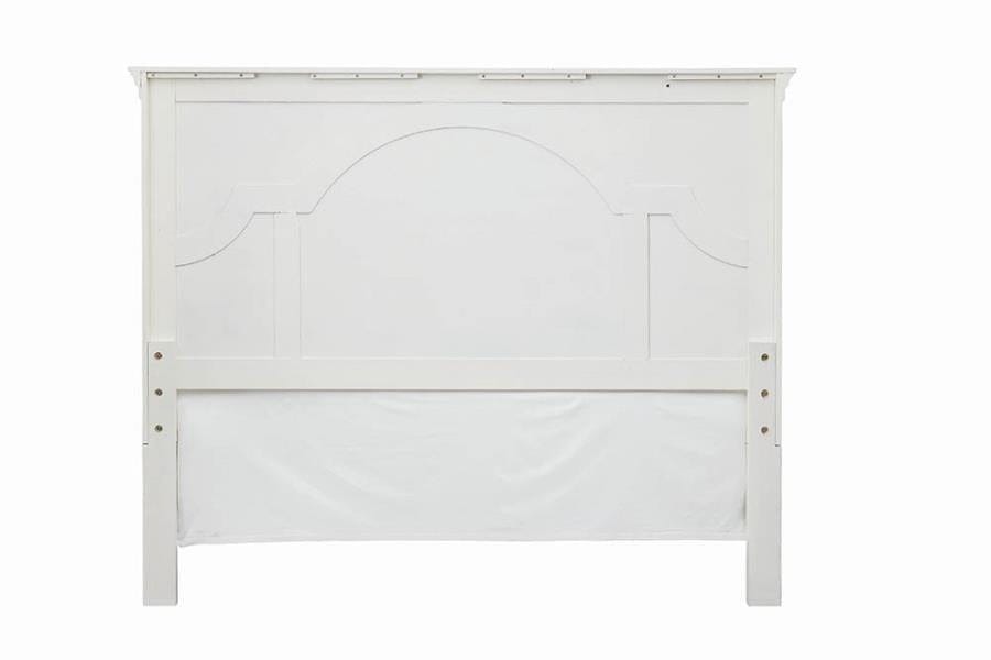 Celeste California King Panel Bed Vintage White
