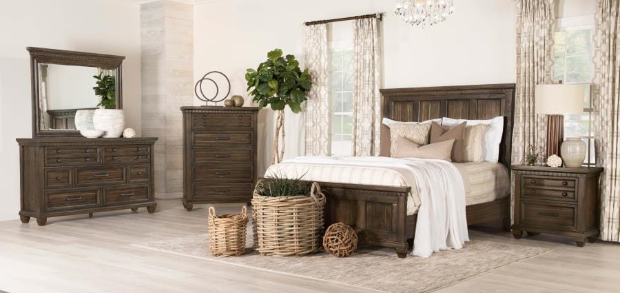 Bennington Rectangular Mirror Acacia Brown
