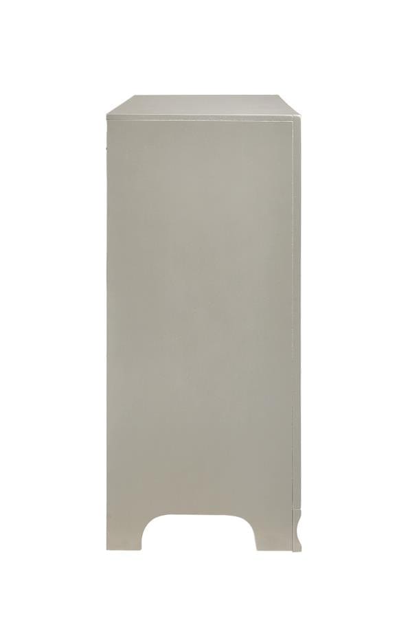 Salford Rectangular Mirror Metallic Sterling