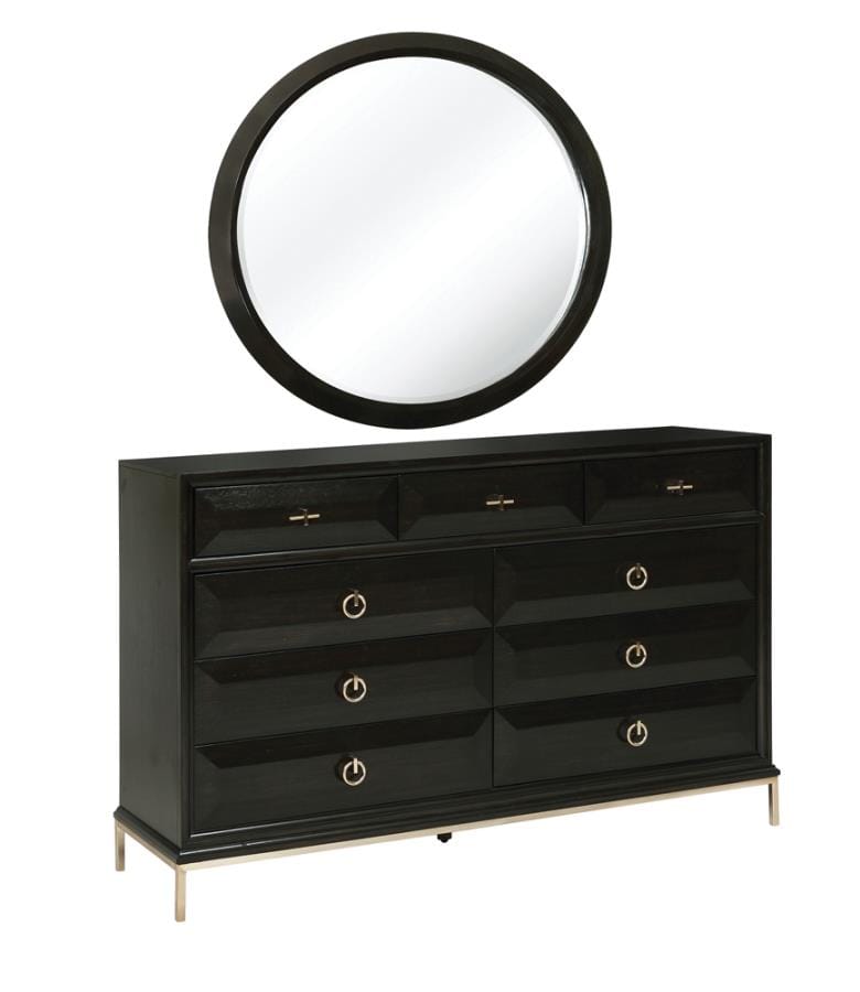 Formosa Round Dresser Mirror Americano