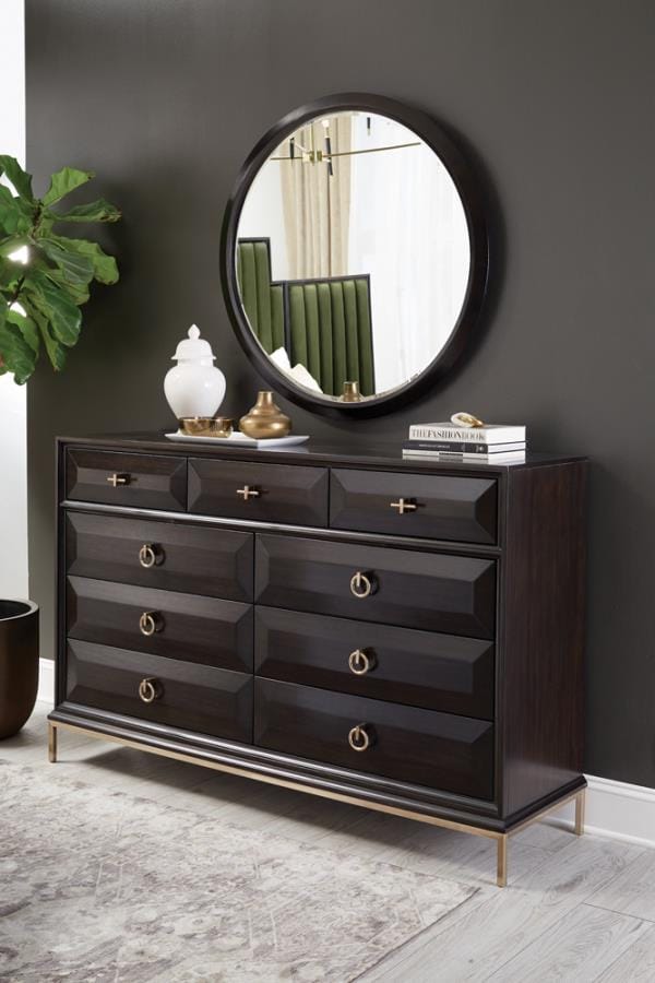Formosa Round Dresser Mirror Americano