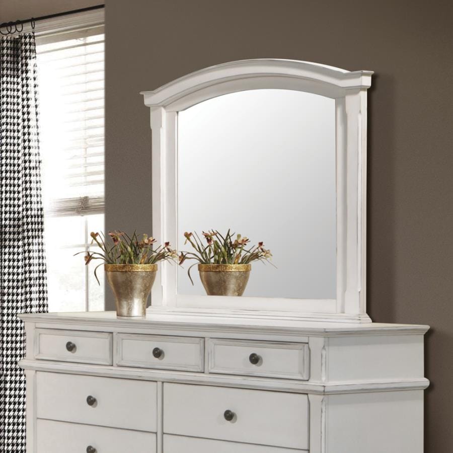 Carolina Arched Mirror Antique White