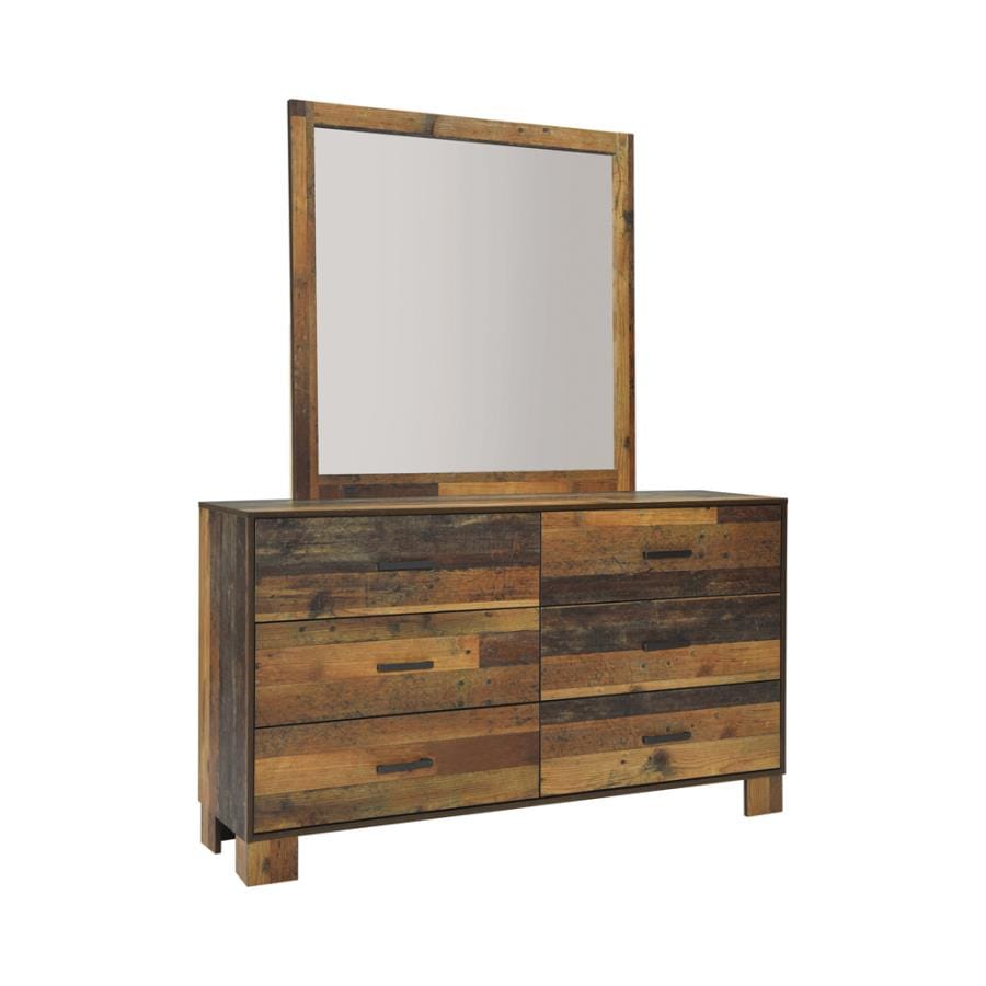 Sidney 5-piece Twin Panel Bedroom Set Rustic Pine
