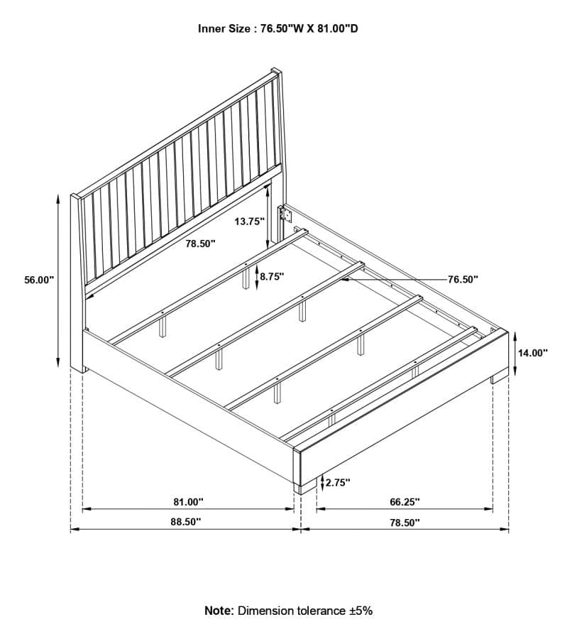 Channing Rectangular Bedroom Set Rough Sawn Grey Oak