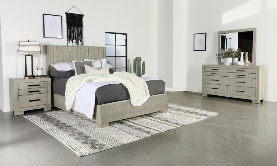 Channing Rectangular Bedroom Set Rough Sawn Grey Oak