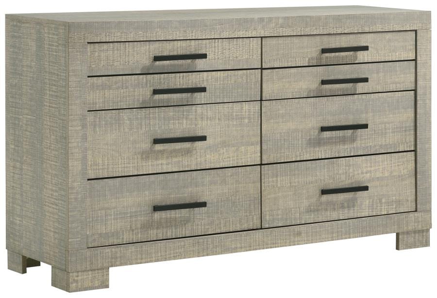 Channing Rectangular Bedroom Set Rough Sawn Grey Oak