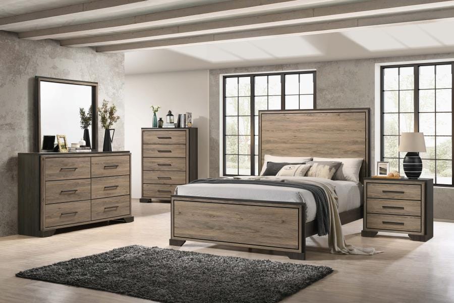 Baker 5-drawer Chest Brown and Light Taupe