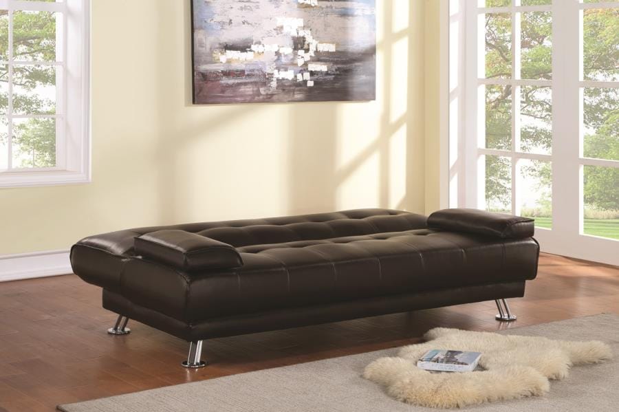 Pierre Tufted Upholstered Sofa Bed Brown