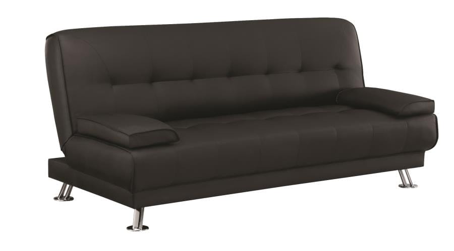 Pierre Tufted Upholstered Sofa Bed Black