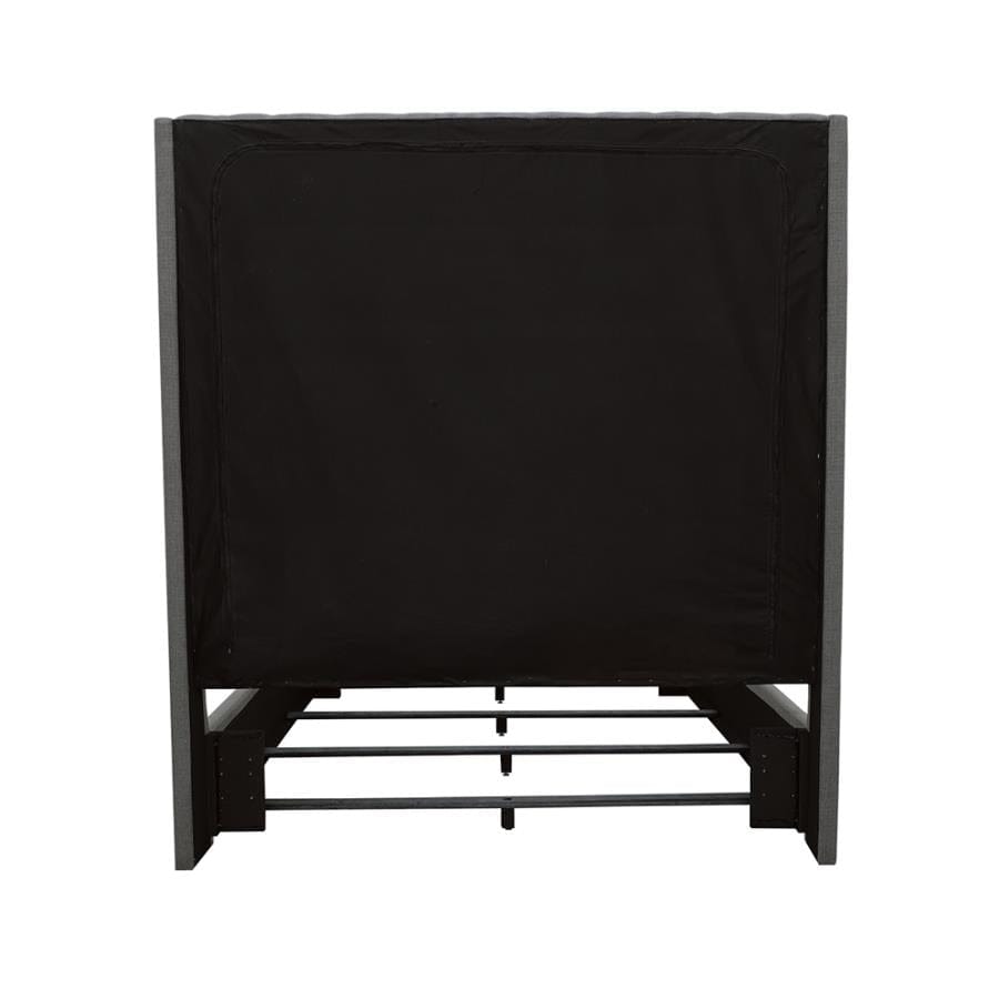 Camille Queen Button Tufted Bed Grey