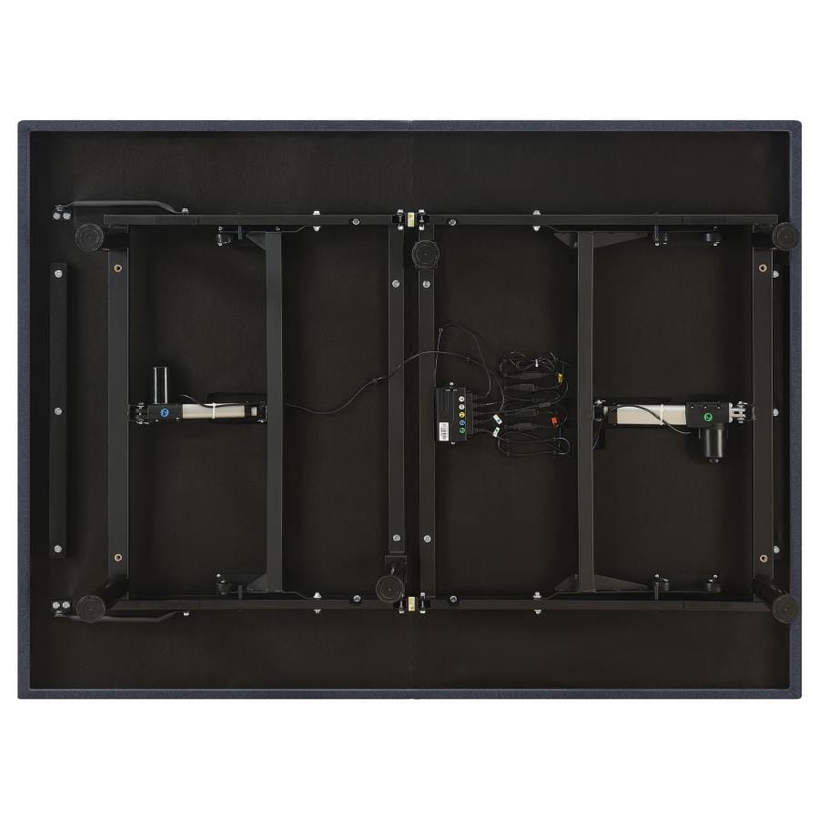 Clara California King Adjustable Bed Base Grey and Black