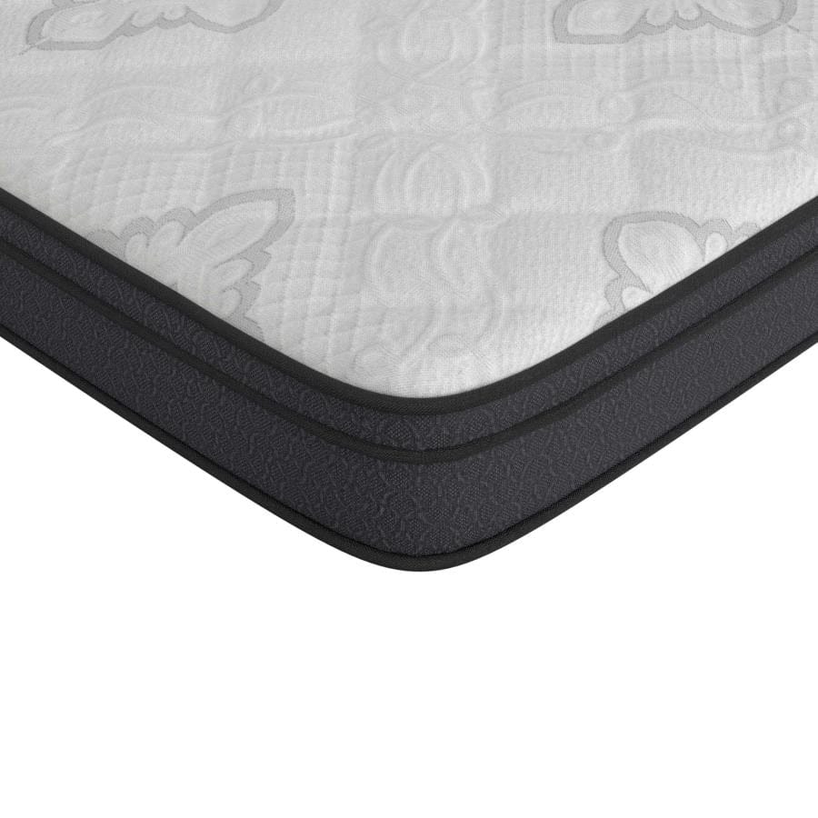 Evie 9.25" Twin Mattress White and Black