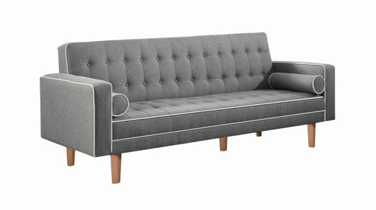 Lassen Tufted Upholstered Sofa Bed Grey