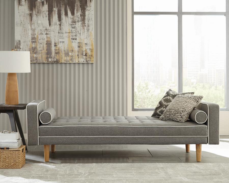 Lassen Tufted Upholstered Sofa Bed Grey