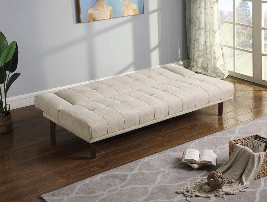 Joan Upholstered Sofa Bed Beige
