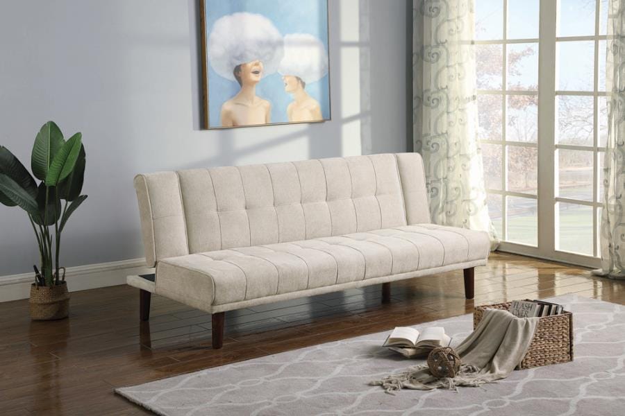 Joan Upholstered Sofa Bed Beige