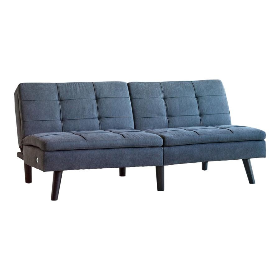 Greeley Foldable Split Back Sofa Bed Grey