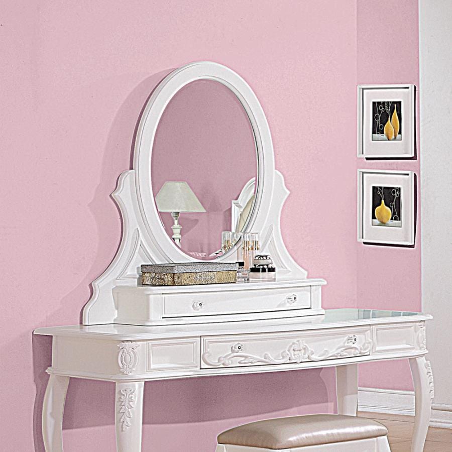 Caroline Vanity Mirror White