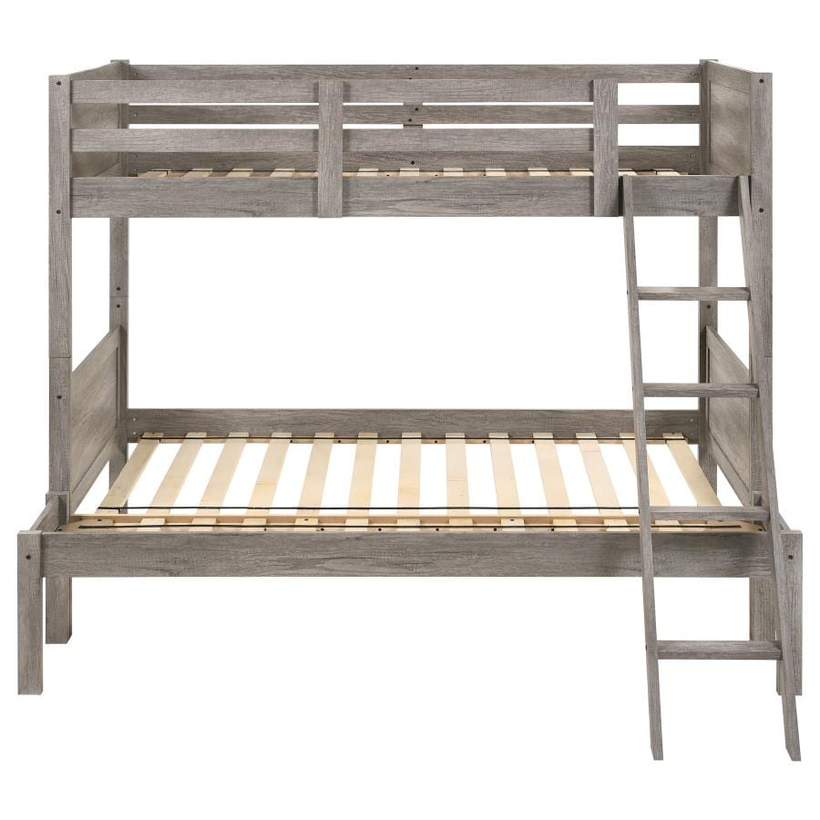 Ryder Twin over Full Bunk Bed Weathered Taupe