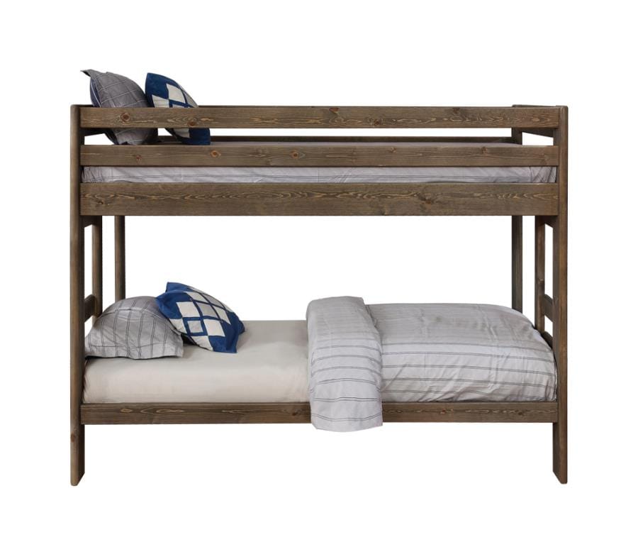 Wrangle Hill Twin over Twin Bunk Bed Gun Smoke