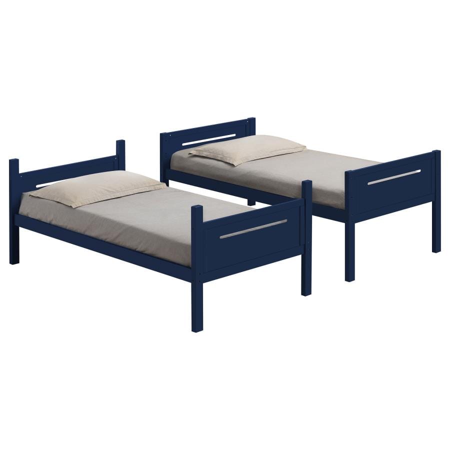 Littleton Twin/Twin Bunk Bed Blue