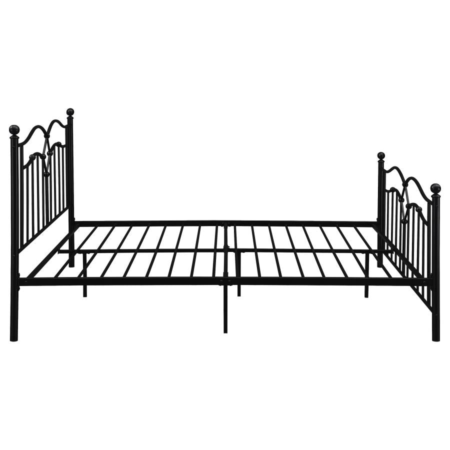 Klossen Metal Queen Bed Black