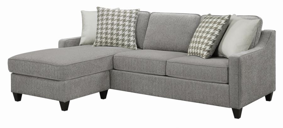 McLoughlin Upholstered Sectional Charcoal