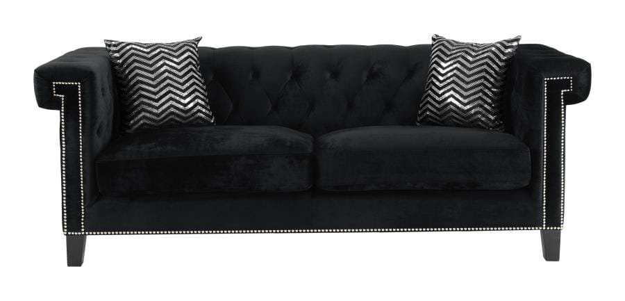 Reventlow Tufted Sofa Black