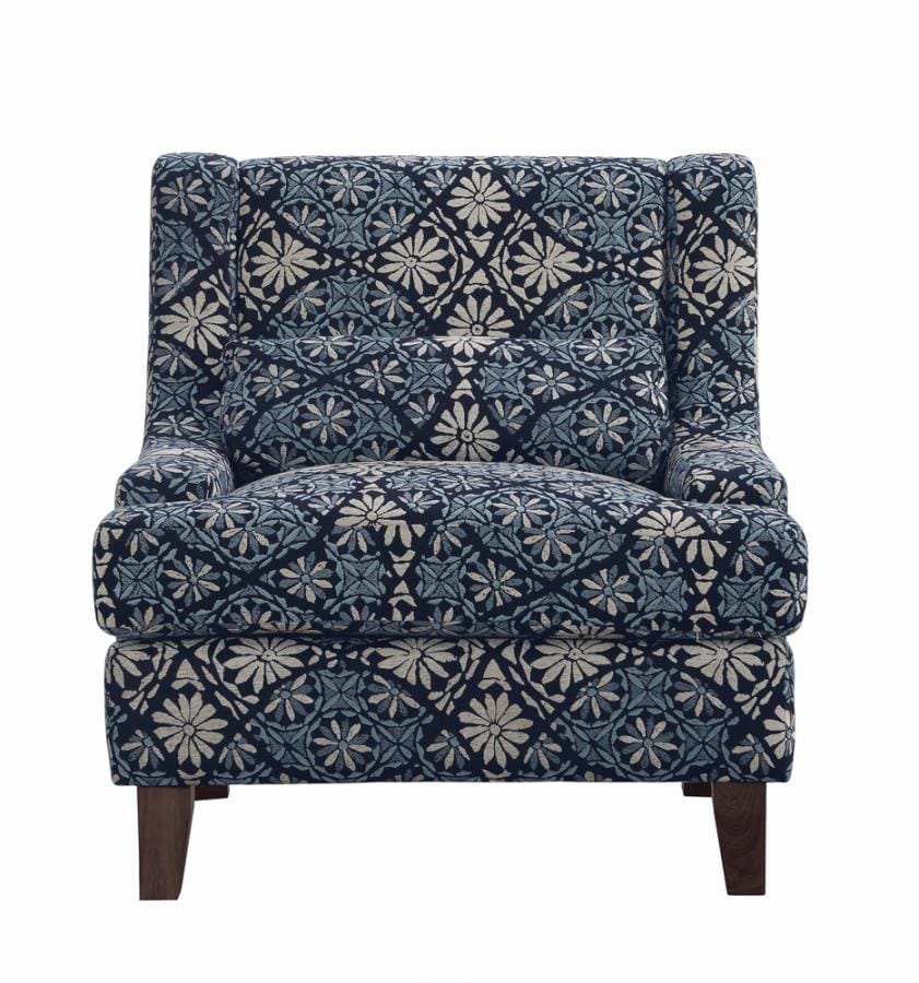 Coltrane Sloped Arm Upholstered Chair Indigo