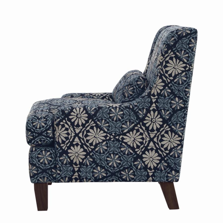 Coltrane Sloped Arm Upholstered Chair Indigo