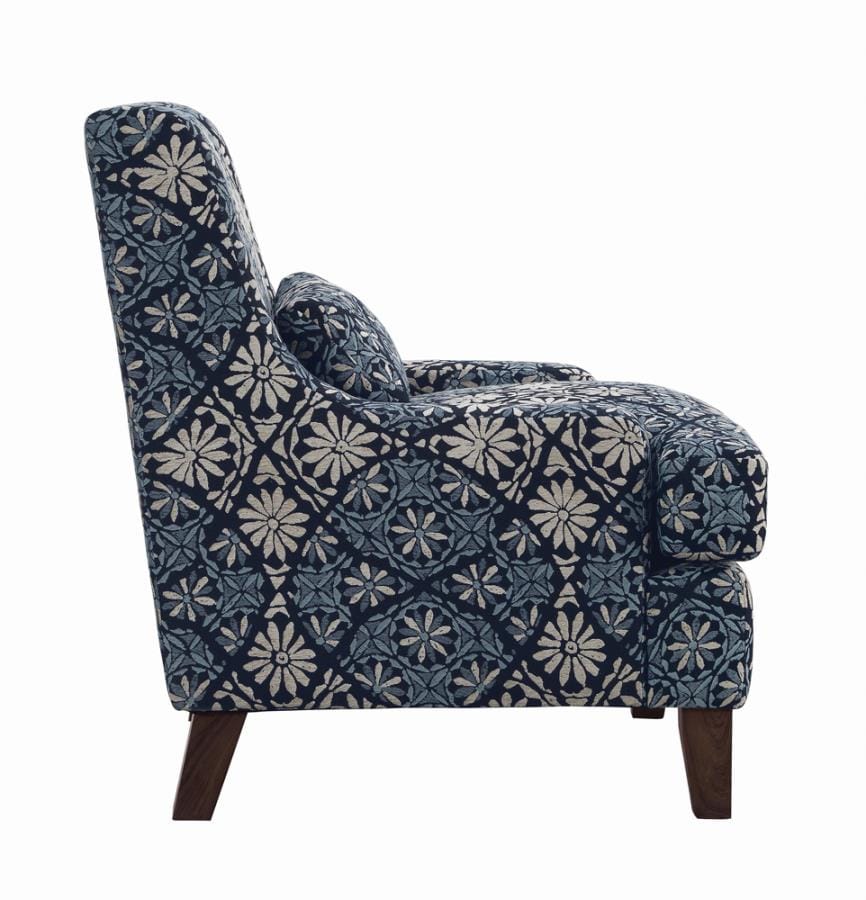 Coltrane Sloped Arm Upholstered Chair Indigo