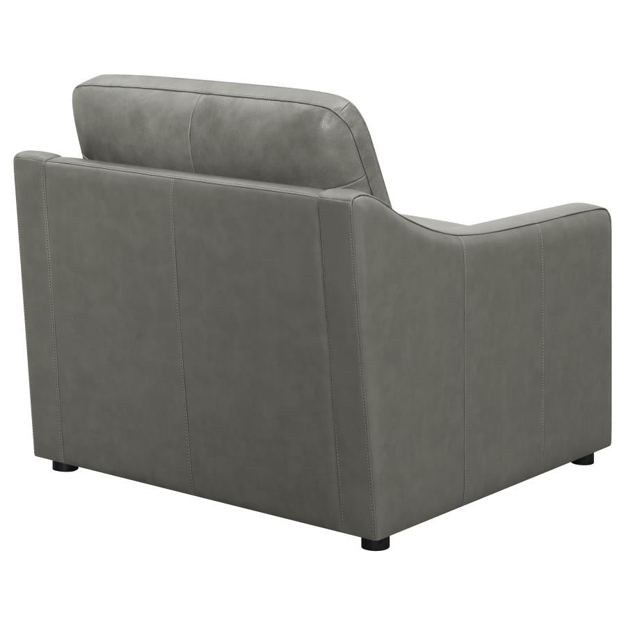 Grayson Sloped Arm Upholstered Chair Grey