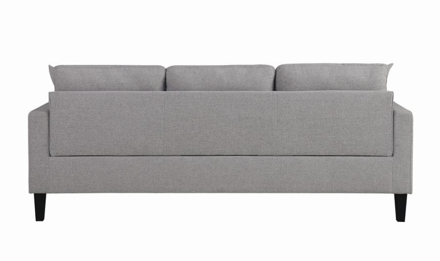 Metro Tufted Upholstered Reversible Sectional Light Grey