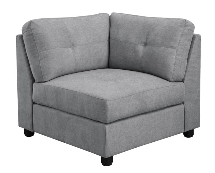 Claude 7-piece Upholstered Modular Tufted Sectional Dove