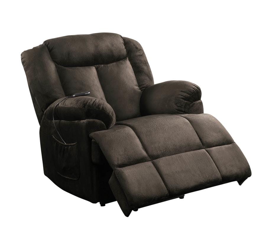 Power Lift Recliner with Wired Remote Chocolate