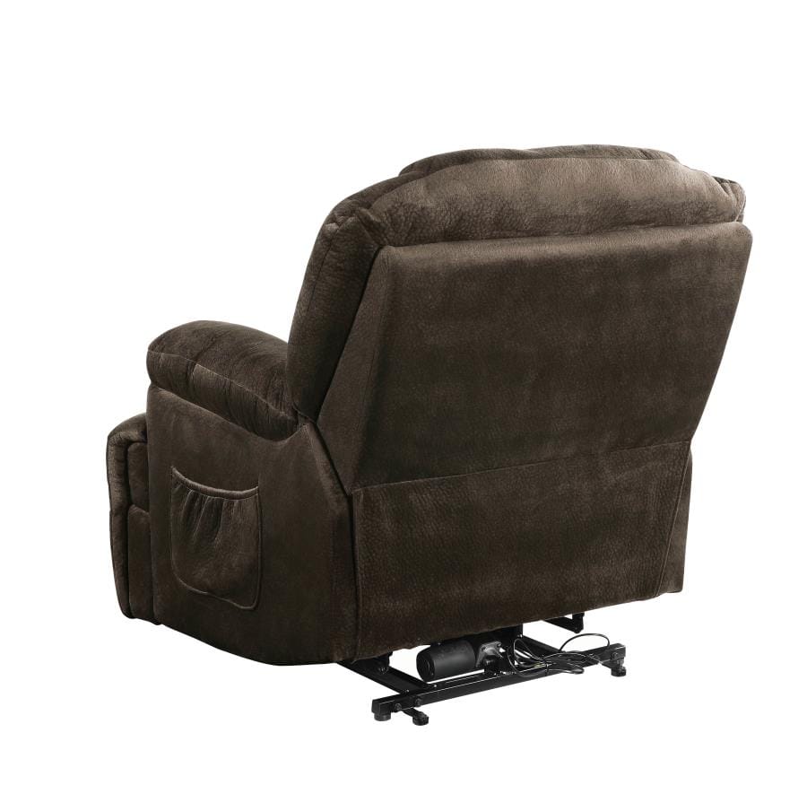 Power Lift Recliner with Wired Remote Chocolate