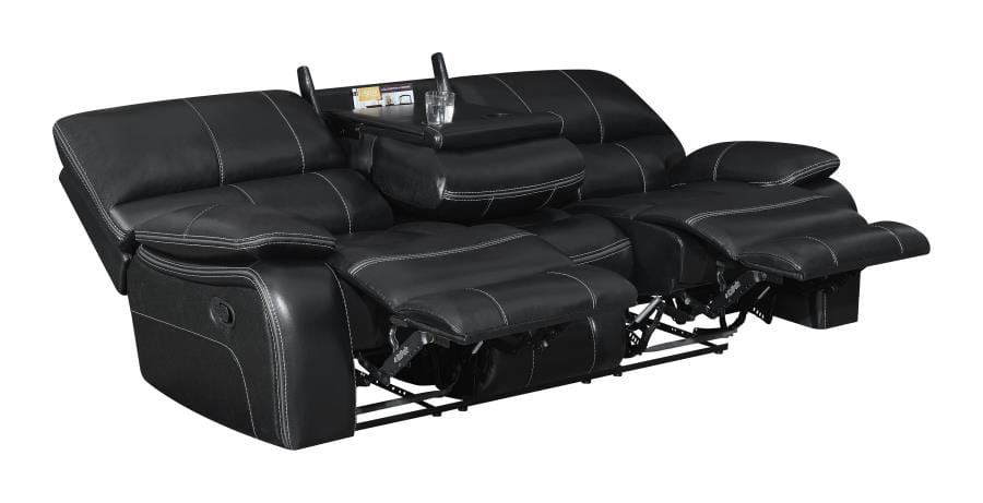 Willemse Motion Sofa with Drop-down Table Black