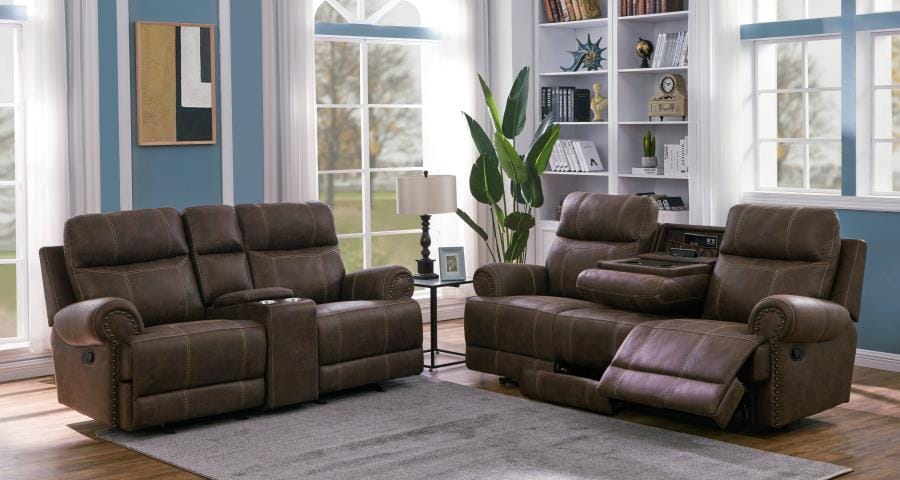 Brixton 2-piece Living Room Set Buckskin Brown