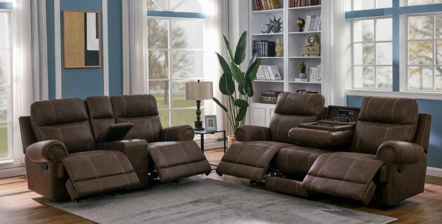 Brixton 2-piece Living Room Set Buckskin Brown