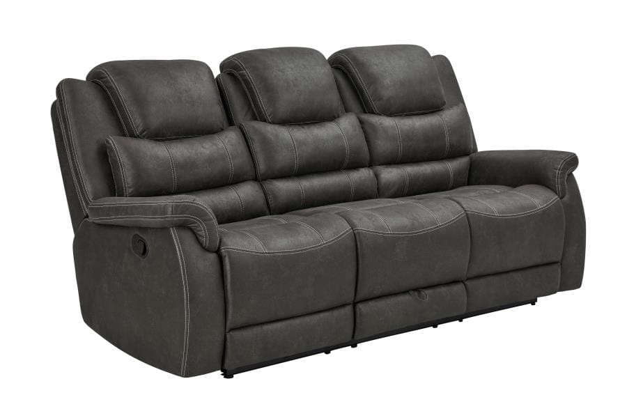 Wyatt 2-piece Upholstered Living Room Set Grey