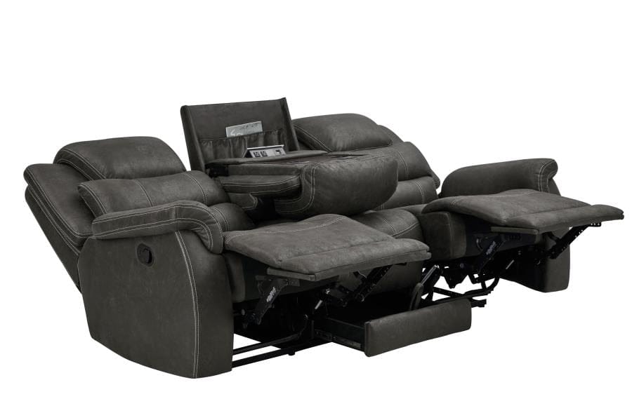 Wyatt 2-piece Upholstered Living Room Set Grey