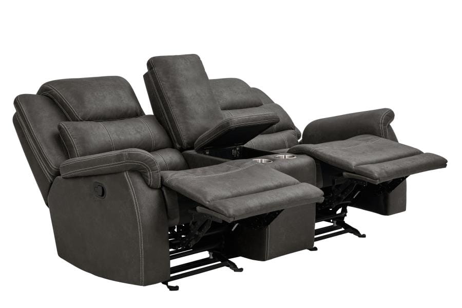 Wyatt 2-piece Upholstered Living Room Set Grey